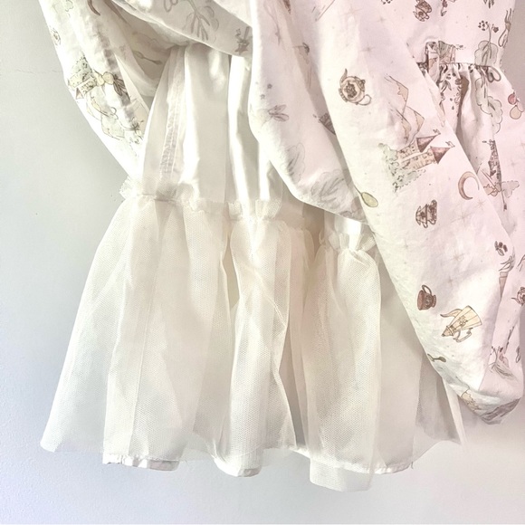 LuluRain Bunny Castle Tea Party Fairytale Dress Girls Sz 5 - Picture 6 of 7